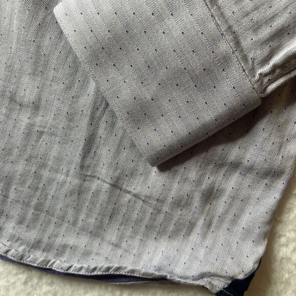 Levinas 16/16.5 35/36 Men’s Dress Shirt Button Up Long Sleeve Office Lgt Purple - Picture 11 of 11